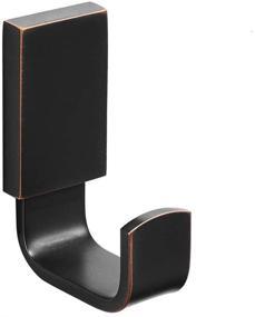 img 4 attached to 🛁 BESy Brass Single Towel Hook - Square Style Coat Hook, Self-Adhesive or Wall Mounted, Bathroom Kitchen Garage Hat Hook, Oil Rubbed Bronze