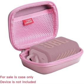 img 3 attached to Hermitshell Hard Travel Case For JBL Go 3 Portable Bluetooth Speaker (Pink)