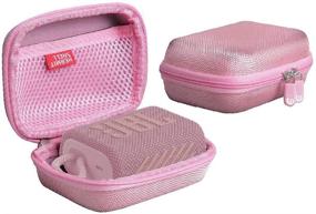 img 4 attached to Hermitshell Hard Travel Case For JBL Go 3 Portable Bluetooth Speaker (Pink)