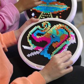 img 1 attached to 🌟 Enhance Creativity with Basic Fun Lite Brite Oval HD - A Bright & Dazzling Illumination Experience