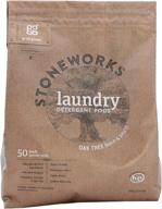 🌳 clean & care: grab green stoneworks natural laundry detergent powder pods - oak tree scent, 50 loads logo