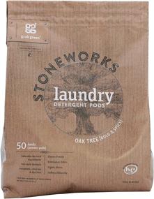 img 3 attached to 🌳 Clean & Care: Grab Green Stoneworks Natural Laundry Detergent Powder Pods - Oak Tree Scent, 50 Loads