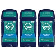 tom's of maine men's aluminum-free deodorant, mountain spring scent, long-lasting 2.8 oz. 3-pack (packaging may vary) logo