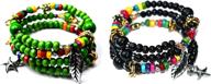 syleia bohemian colorful bracelets dangling logo