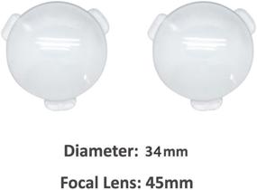 img 3 attached to 🔍 Biconvex Lens Set: Pop-Tech High-Quality Optical Glass Lens - Bi-Convex 34mm Diameter, 45mm Focal Length Lens for Enhanced Google Cardboard VR Experience