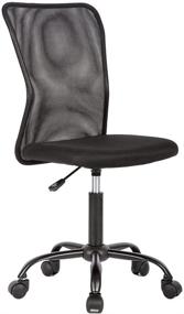 img 4 attached to 💺 Affordable Office Desk Chair: Ergonomic Mesh Computer Chair with Lumbar Support, Swivel Rolling Executive Chair for Back Pain Relief - Black, 1 Pack