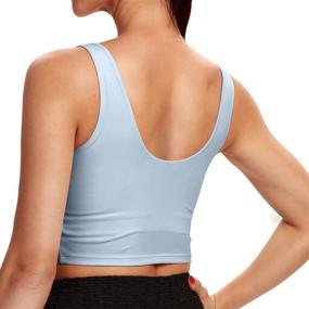 img 3 attached to 🏋️ Peliwan Sports Bra for Women: Padded Yoga Crop Tank Tops for Fitness, Workout, and Running