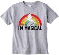 🦄 i'm magical unicorn toddler, youth & kids t-shirt, dress, tank & 3/4 sleeve pink or grey: enchanting apparel for all ages logo