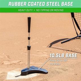 img 3 attached to 🔝 High-Quality GoSports Baseball & Softball Batting Tee - Enhanced Stability, Tripod Base Design, and Adjustable Height