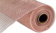 🌹 new rose gold foil deco poly mesh ribbon - 10 inch x 30 feet logo