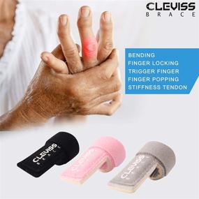 img 3 attached to 🏀 Grey Trigger Finger Splints and Mallet Finger Brace with Aluminum Support for Tendon Release, Pain Relief, and Sport Injuries (Basketball) - Suitable for Index, Middle, Ring, and Pinky Finger