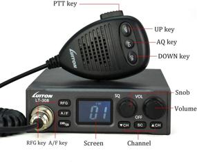 img 3 attached to 📻 LUITON CB Radio LT-308: Compact Design with External Speaker Jack & Easy-to-Read LCD Display - Black