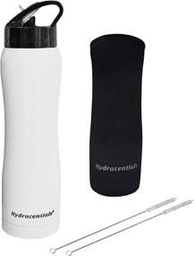 img 4 attached to 💧 Hydracentials Stainless Steel Water Bottle: Vacuum Insulated with Straw for Ultimate Hydration