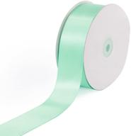 🎀 premium quality creative ideas solid satin ribbon - 1-1/2-inch by 50 yard - elegant mint green shade logo