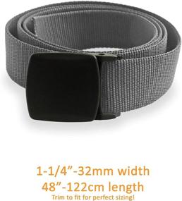 img 2 attached to 🌿 Metal-Free Men's Outdoor Belts with Breathable Design by Thomas Bates