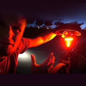 img 1 attached to VASTFIRE Smart Bike Lights with Auto On/Off Brake Light, 80 LM, 24 Hour Battery Life, Seat Post Mount, Wide 270° Beam, Red Safety Blinkers - Ideal for Night Riding on Road, Mountain, and Trail Bikes.