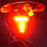 vastfire smart bike lights with auto on/off brake light, 80 lm, 24 hour battery life, seat post mount, wide 270° beam, red safety blinkers - ideal for night riding on road, mountain, and trail bikes. logo