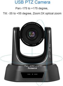 img 3 attached to Enhance your Video Conferencing with Tenveo Group's All-in-One USB PTZ Conference Room Camera (3X Zoom TEVO-VA2000)