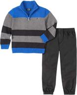 nautica roasted boys' clothing set with sweater and pants logo