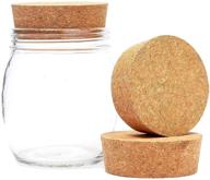 🔌 large tapered cork plugs for jars and bottles – size #48 (3 pack) logo