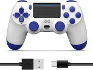 🎮 movone wireless controller - updated version for p-s-4/pro/slim console (blue) - enhanced compatibility logo