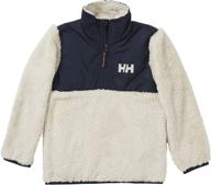 helly hansen kids champ half-zip sweater jacket - midlayer logo