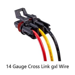 img 2 attached to 🔌 Lesiyou 3-Piece Pulse Power Plug: Compatible with 2018-2021 Polaris Ranger XP 1000 RZR RS1 Pro General, Bus Bar Power Harness Connector 14 Gauge