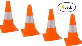 img 2 attached to 🚧 Enhanced Visibility: Reflective Orange Safety Cones for Social Distancing