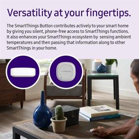 img 2 attached to 🏠 SAMSUNG SmartThings GP-U999SJVLEAA Remote Button, White: Simplify Home Automation with Enhanced Wireless Control