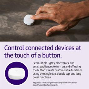 img 1 attached to 🏠 SAMSUNG SmartThings GP-U999SJVLEAA Remote Button, White: Simplify Home Automation with Enhanced Wireless Control