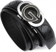 👔 premium black leather ratchet belt accessories for men by civantiya logo