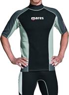 🏊 men's short sleeve mares rash guard top for scuba diving, snorkeling, and water sports logo