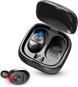 img 4 attached to 🎧 Наушники Kindpack Earbuds 5.0 Mini с зарядным кейсом - водонепроницаемость IPX5, Hi-Fi стерео, встроенный микрофон - Черный работающий дилетант.