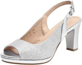 img 4 attached to DREAM PAIRS Womens Neina Silver Women's Shoes