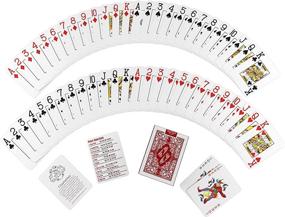 img 2 attached to 🎴 Bullets Poker Cards – Two Decks - Waterproof Plastic - Easy to Read & Great Feel - Jumbo Index & Two Pips – Professional Texas Holdem Playing Cards