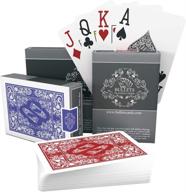 🎴 bullets poker cards – two decks - waterproof plastic - easy to read & great feel - jumbo index & two pips – professional texas holdem playing cards логотип