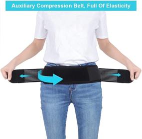 img 2 attached to 🔧 Sacroiliac Belt with Elastic Compression Band for SI Joint Stabilization, Sciatica Relief & Hip Support - Effective Waist Brace for Men and Women, Alleviating Pelvis, Lower Back & Hip Pain