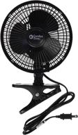 🌬️ cz6c clip-on fan by comfort zone, 6 inch, black logo