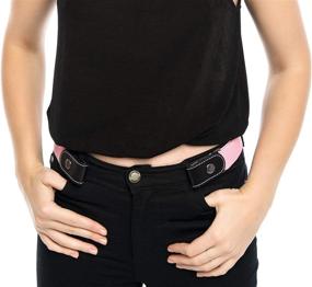 img 2 attached to 👗 Buckle Comfortable Adjustable Invisible Stretch Women's Accessories and Belts: Unbeatable Comfort and Style