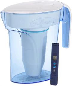 img 4 attached to 🚰 ZeroWater 7 Cup Water Filter Jug: Fridge Door Design, 5 Stage Filtration, Quality Meter, & Filter Cartridge Included