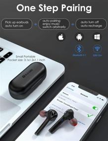 img 1 attached to 💥 XLeader Free2 - Мини-наушники TWS Touch Bluetooth в кармане | Портативный зарядный кейс | Микрофон | 48 часов проигрывания | Type-C | 6 пар насадок для ушей | Футляр | HiFi глубокие басы | Наушники для iPhone Android Game Sports