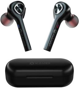 img 4 attached to 💥 XLeader Free2 - Mini Pocket TWS Touch Bluetooth Earphones | Portable Charging Case | Microphone | 48H Playtime | Type-C | 6 Pairs Ear Tips | Pouch | HiFi Deep Bass | Earbuds for iPhone Android Game Sports