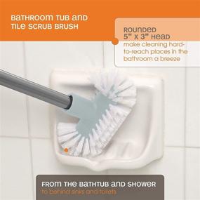 img 2 attached to Efficient Cleaning with the Casabella 14359 Extendable Bathroom Tub and Tile Scrubber