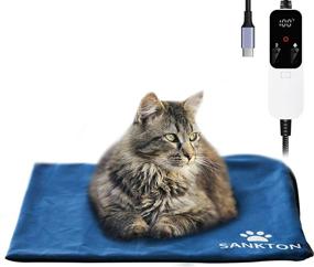 img 4 attached to USB-C Pet Heating Pad: Portable Fast Warming Mat for Dogs and Cats | Waterproof, Adjustable, Auto-Off | SANKTON