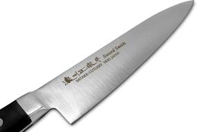 img 3 attached to 🔪 Секи Япония MASAMUNE, Профессиональный нож Gyuto, 7.1-дюймовый нож для кухни из нержавеющей стали с рукояткой из POM (180 мм)