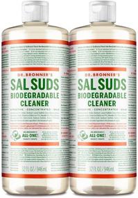 img 4 attached to Dr. Bronner's Sal Suds Biodegradable Cleaner (32oz, 2-Pack) - Powerful All-Purpose Pine Cleaner for Floors, Laundry, and Dishes - Cuts Grease and Dirt Effectively - Concentrated Cleaning Solution - Gentle and Eco-Friendly