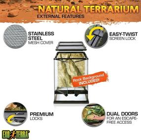 img 2 attached to 🐍 Exo Terra Glass Natural Terrarium: The Ultimate Habitat for Your Reptile Friends