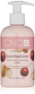 cnd scentsations hand and body лосьон: успокаивает и 🍒 питает с роскошным ароматом черной вишни и мускатного ореха - 8.3 унции логотип