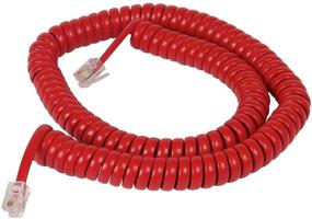 img 4 attached to Coiled Telephone Handset Cord For Use With PBX Phone Systems Office Electronics
