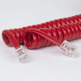 img 2 attached to Coiled Telephone Handset Cord For Use With PBX Phone Systems Office Electronics
